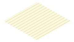 3D Presentation Image of Metal SheetCladding Fielders SRib ClassicCream