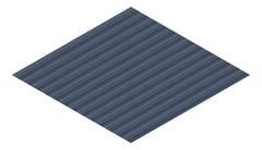 3D Presentation Image of Metal SheetCladding Fielders SRib DeepOcean