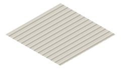 3D Presentation Image of Metal SheetCladding Fielders SRib DuneMatt