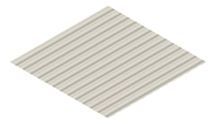 3D Presentation Image of Metal SheetCladding Fielders SRib Dune