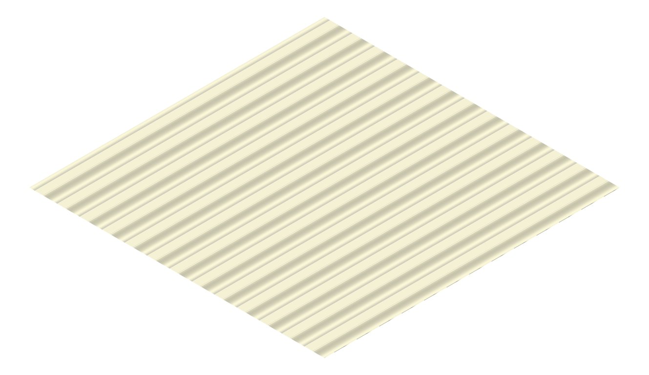 3D Presentation Image of Metal SheetCladding Fielders SRib EveningHaze