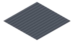 3D Presentation Image of Metal SheetCladding Fielders SRib Ironstone