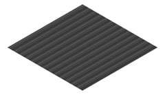 3D Presentation Image of Metal SheetCladding Fielders SRib MonumentMatt