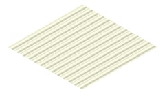 3D Presentation Image of Metal SheetCladding Fielders SRib Rhea