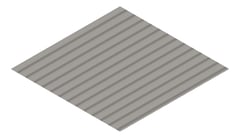 3D Presentation Image of Metal SheetCladding Fielders SRib Wallaby