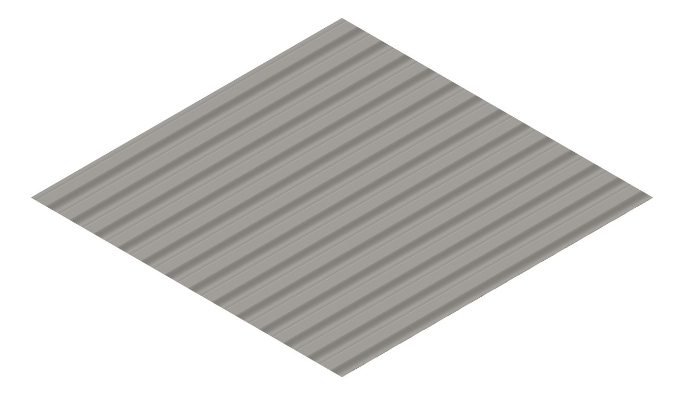 3D Presentation Image of Metal SheetCladding Fielders SRib Wallaby