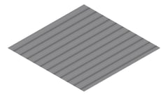 3D Presentation Image of Metal SheetCladding Fielders SpanForm BasaltMatt