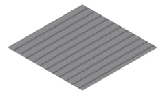 3D Presentation Image of Metal SheetCladding Fielders SpanForm Basalt