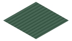 3D Presentation Image of Metal SheetCladding Fielders SpanForm CottageGreen