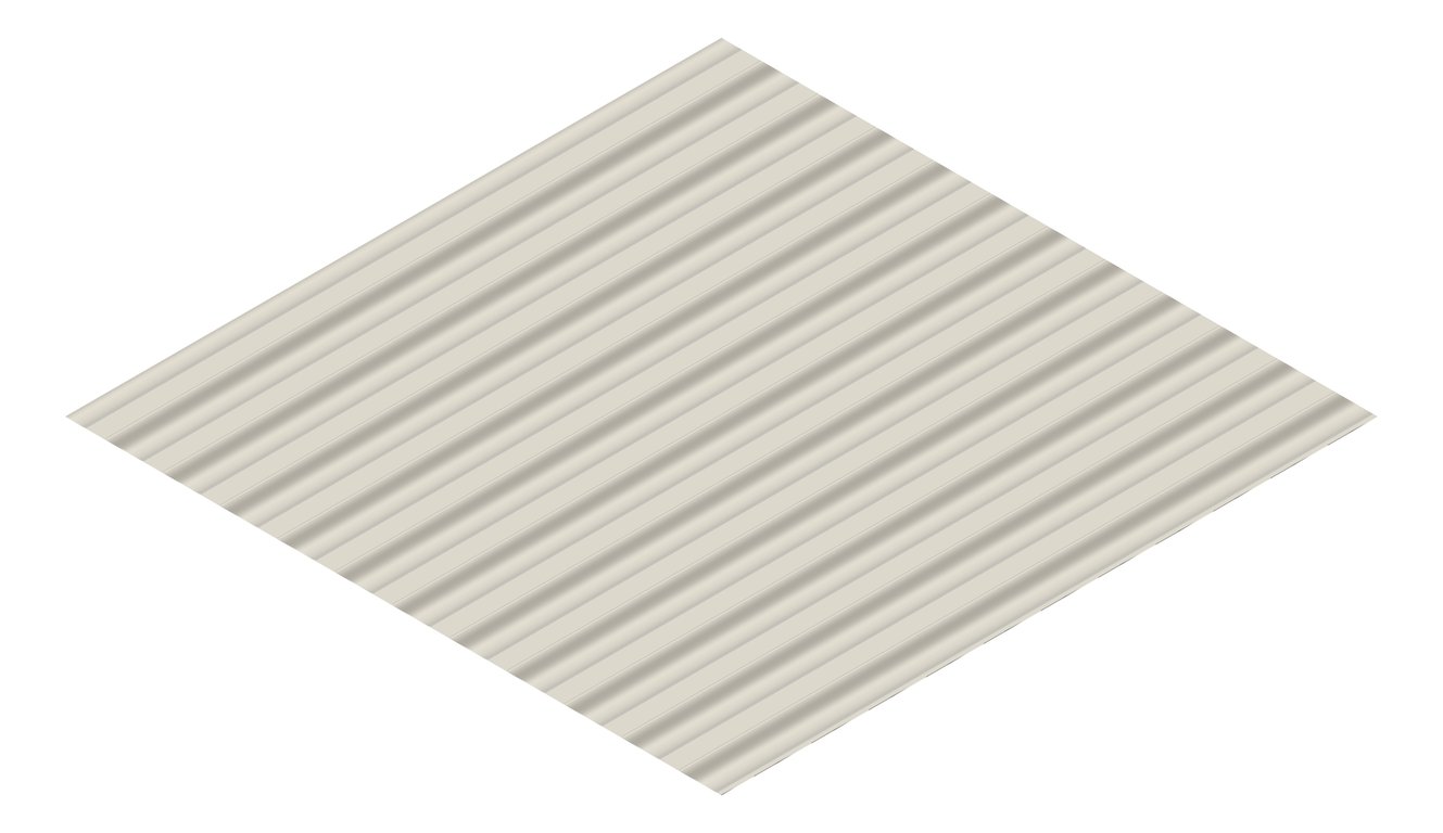 3D Presentation Image of Metal SheetCladding Fielders SpanForm DuneMatt