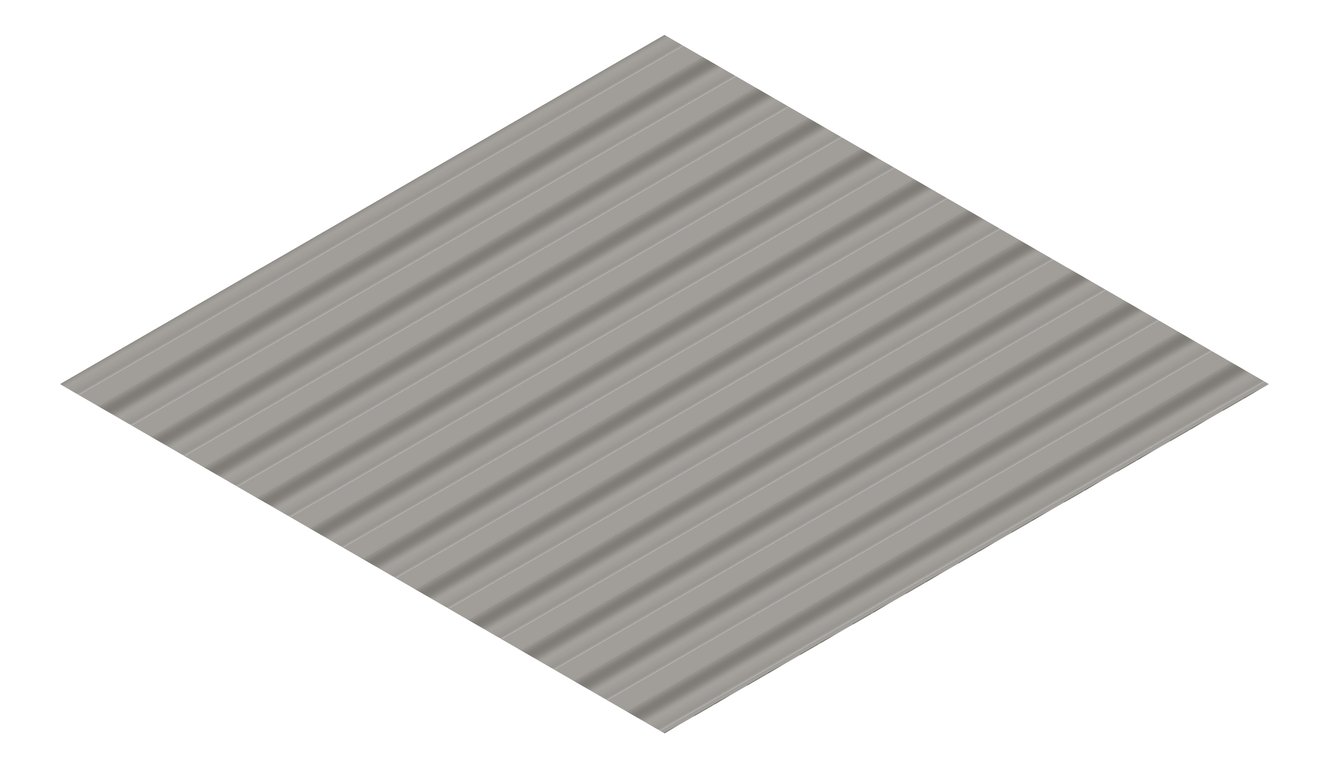 3D Presentation Image of Metal SheetCladding Fielders SpanForm Wallaby