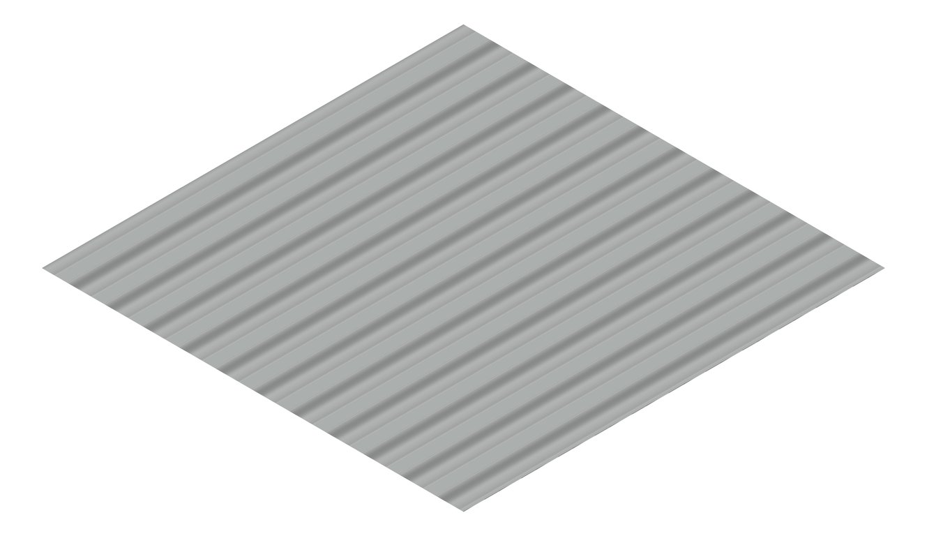 3D Presentation Image of Metal SheetCladding Fielders SpanForm Windspray