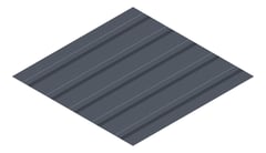 3D Presentation Image of Metal SheetCladding Fielders TL5 NSW VIC WA Ironstone