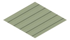 3D Presentation Image of Metal SheetCladding Fielders TL5 NSW VIC WA PaleEucalypt