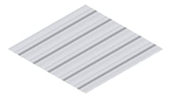 3D Presentation Image of Metal SheetCladding Fielders TL5 NSW VIC WA ZincalumeSteel