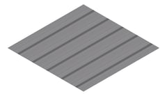 3D Presentation Image of Metal SheetCladding Fielders TL5 NT SA BasaltMatt