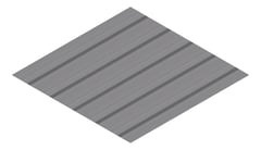 3D Presentation Image of Metal SheetCladding Fielders TL5 NT SA Basalt