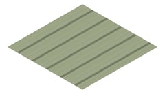 3D Presentation Image of Metal SheetCladding Fielders TL5 NT SA PaleEucalypt