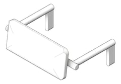 3D Shaded Image of BackRest Toilet Fienza Care