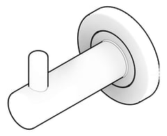 3D Documentation Image of RobeHook Single Fienza Kaya