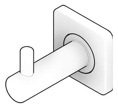 3D Documentation Image of RobeHook Single Fienza Sansa