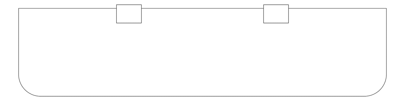 Plan Image of Shelf SurfaceMount Fienza Tono Glass