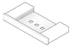 3D Documentation Image of Shelf SurfaceMount Fienza Tono Soap