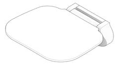 3D Documentation Image of ShowerSeat Folding Fienza AssistedLiving