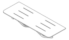 3D Documentation Image of ShowerSeat Folding Fienza LucianaCare Accessible