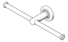 3D Shaded Image of ToiletRollHolder Double Fienza Kaya