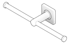 3D Documentation Image of ToiletRollHolder Double Fienza Sansa