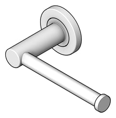 3D Shaded Image of ToiletRollHolder Single Fienza Kaya