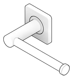 3D Documentation Image of ToiletRollHolder SurfaceMount Fienza Sansa