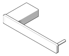 3D Shaded Image of ToiletRollHolder SurfaceMount Fienza Tono
