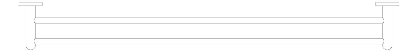 Plan Image of TowelRail Double Fienza Kaya 900