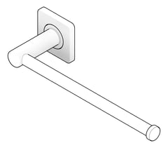 3D Documentation Image of TowelRail DualPurpose Fienza Sansa ToiletRollHolder