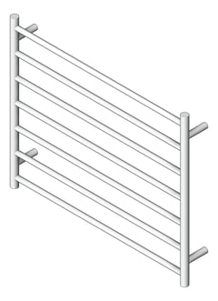 3D Shaded Image of TowelRail Heated Fienza Isabella 7Bars 900