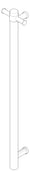 3D Documentation Image of TowelRail Heated Fienza Isabella VerticalBars