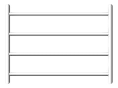 Front Image of TowelRail Heated Fienza Kaya 4Bars