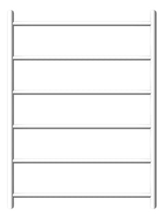 Front Image of TowelRail Heated Fienza Kaya 6Bars
