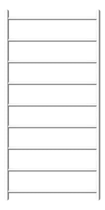 Front Image of TowelRail Heated Fienza Kaya 9Bars