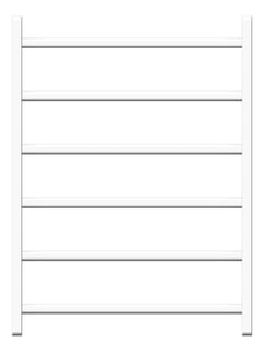 Front Image of TowelRail Heated Fienza Koko 6Bars