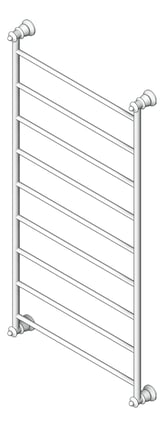 3D Shaded Image of TowelRail Heated Fienza Lilian 9Bars