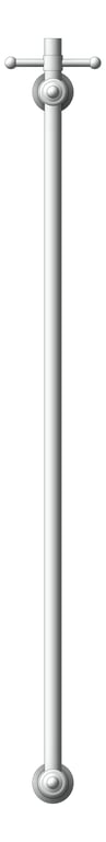 Front Image of TowelRail Heated Fienza Lilian VerticalBars Hook