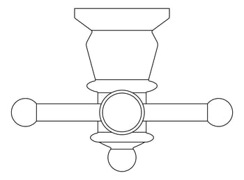 Plan Image of TowelRail Heated Fienza Lilian VerticalBars Hook