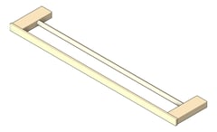 3D Shaded Image of TowelRail SurfaceMount Fienza Tono Double