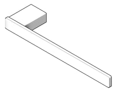 3D Shaded Image of TowelRail SurfaceMount Fienza Tono Hand