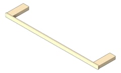 3D Shaded Image of TowelRail SurfaceMount Fienza Tono Single