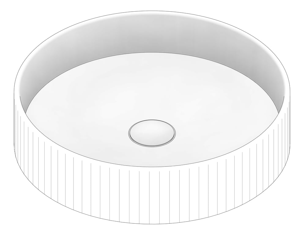 3D Documentation Image of Basin AboveCounter Fienza Eleanor Round