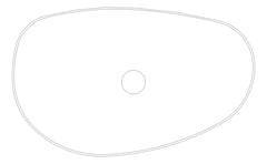 Plan Image of Basin AboveCounter Fienza Pebble Large